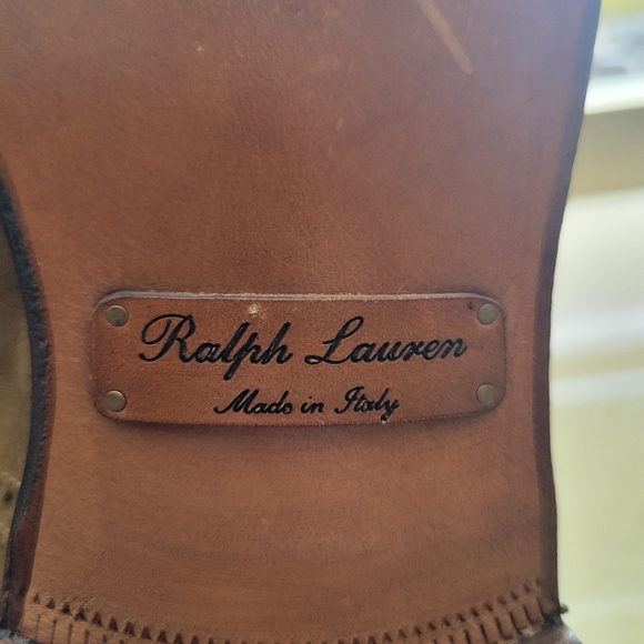 Ralph Lauren Purple Label Denver Suede Cap Toe Shoe - Picture 7 of 7
